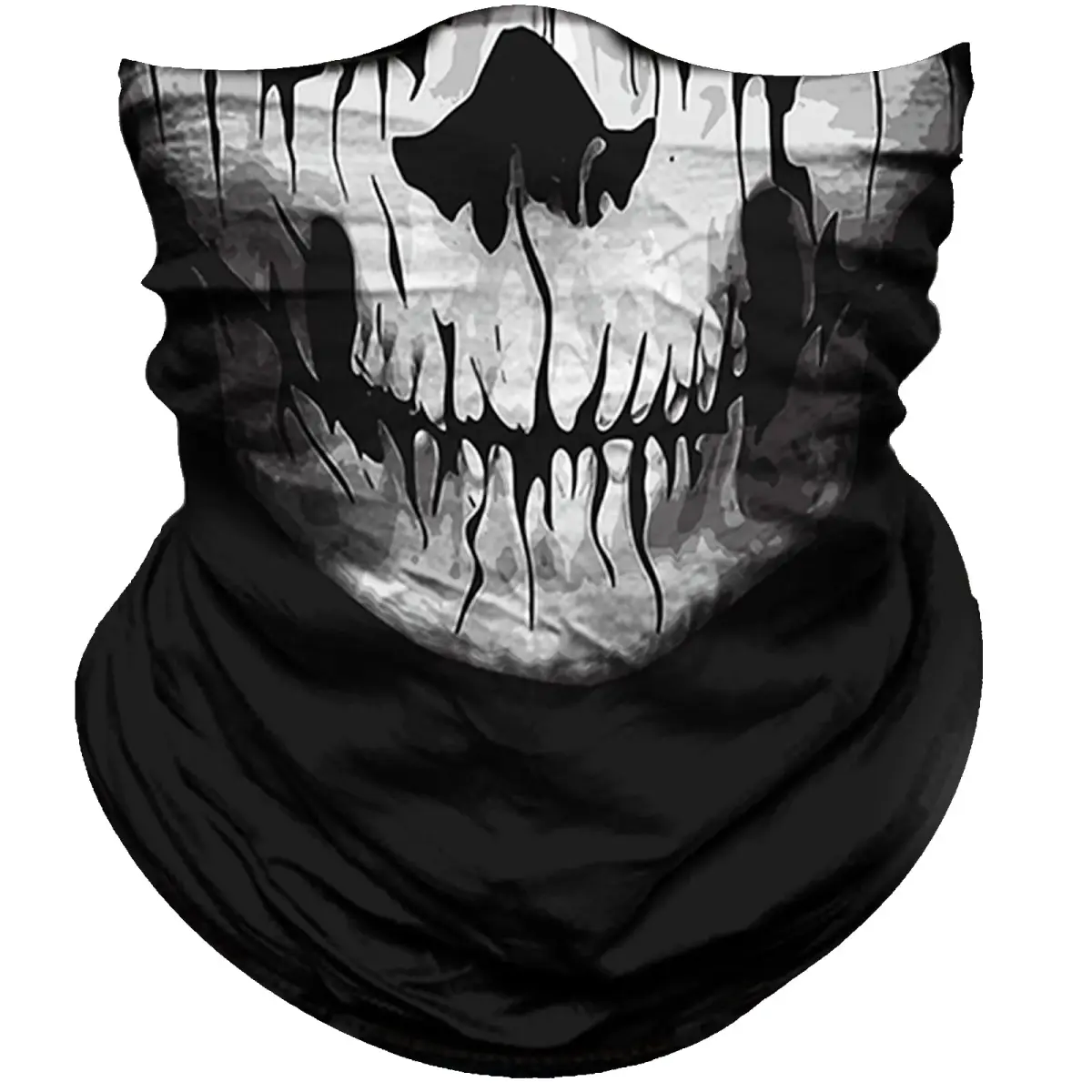 Obacle Skull Face Mask Thin Skeleton Mask 25cm (9.8in) x 50cm (19.7in) | UV Protection for Riding - main product image