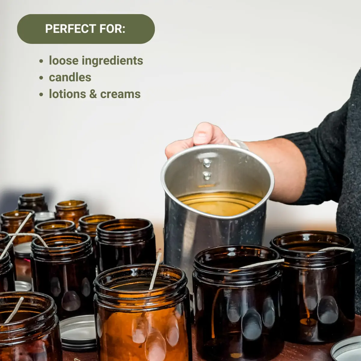 Nature Packaged Glass Amber 4oz Jar | Leak-Proof, Sun-Protected, Reusable (70-120 chars) - view 5