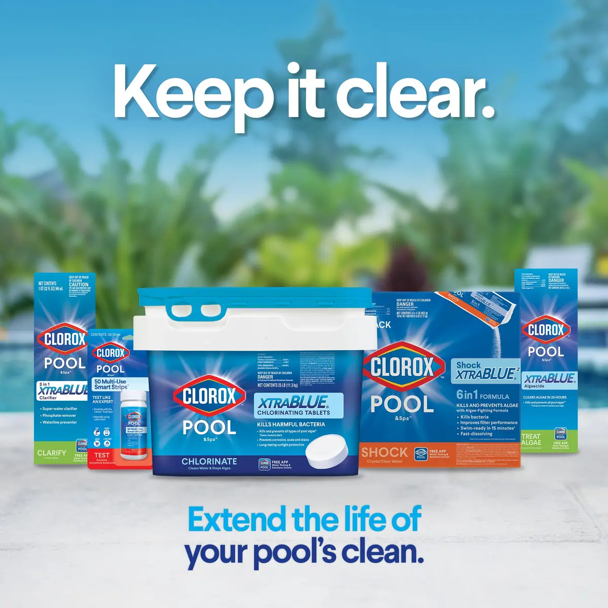 Clorox Pool&Spa Shock XtraBlue2 12-Pack | Kills Bacteria & Algae, Swim-Ready in 15 Minutes - view 5