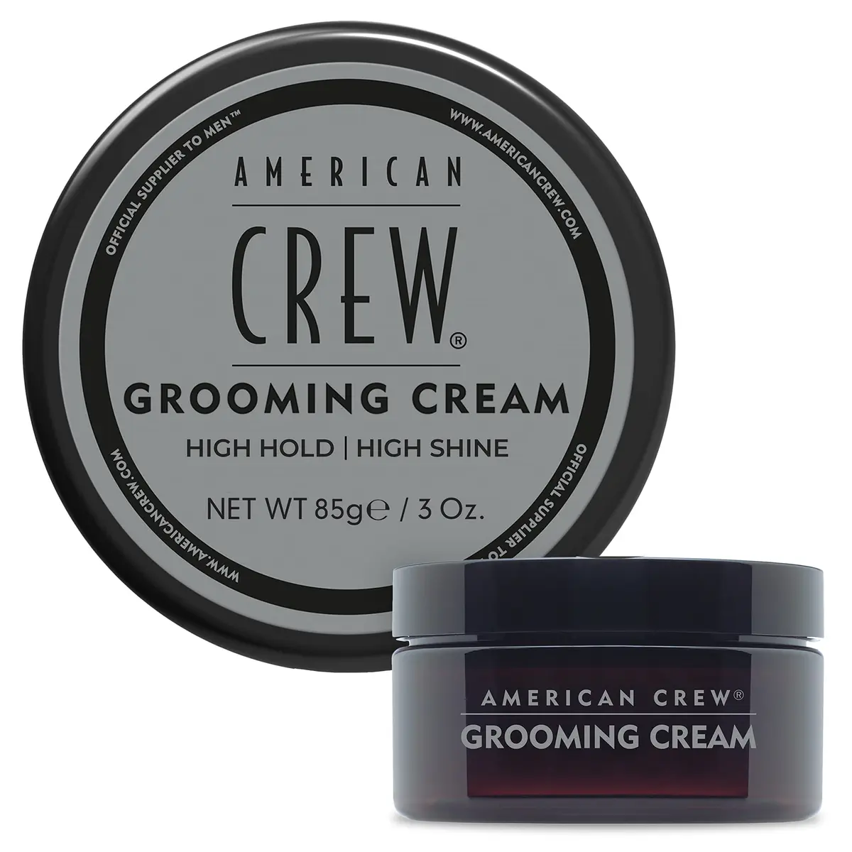 American Crew Men's Grooming Cream High Hold High Shine 85g (3 oz) | Styles Hair with Moisture Repelling Formula - main product image