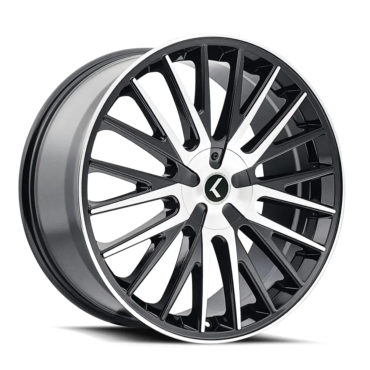 KRAZE KR185 Double Down Black Wheel Machined 22x8.5 | Impactful Alloy Wheel for Indian SUVs - main product image