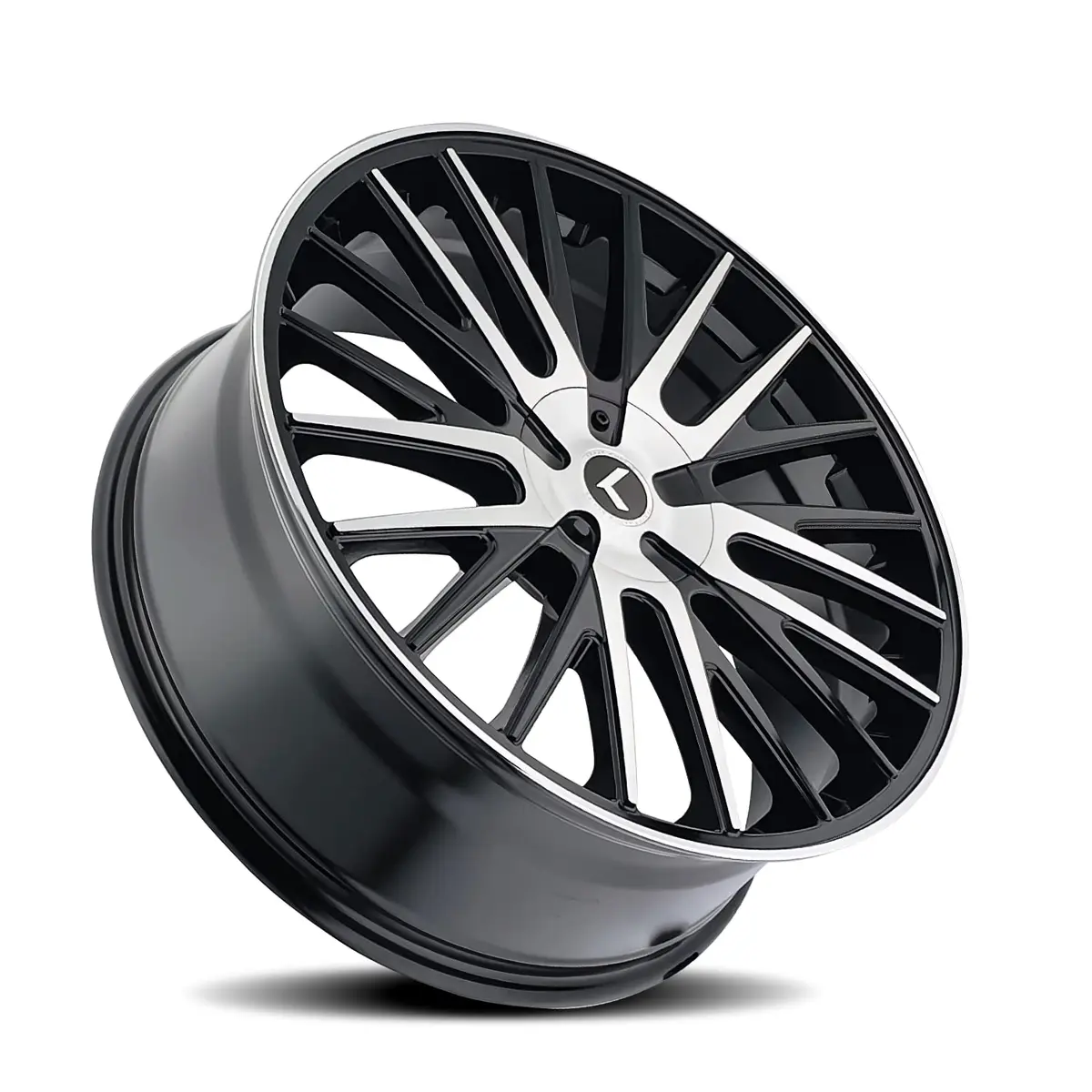 KRAZE KR185 Double Down Black Wheel Machined 22x8.5 | Impactful Alloy Wheel for Indian SUVs - view 2