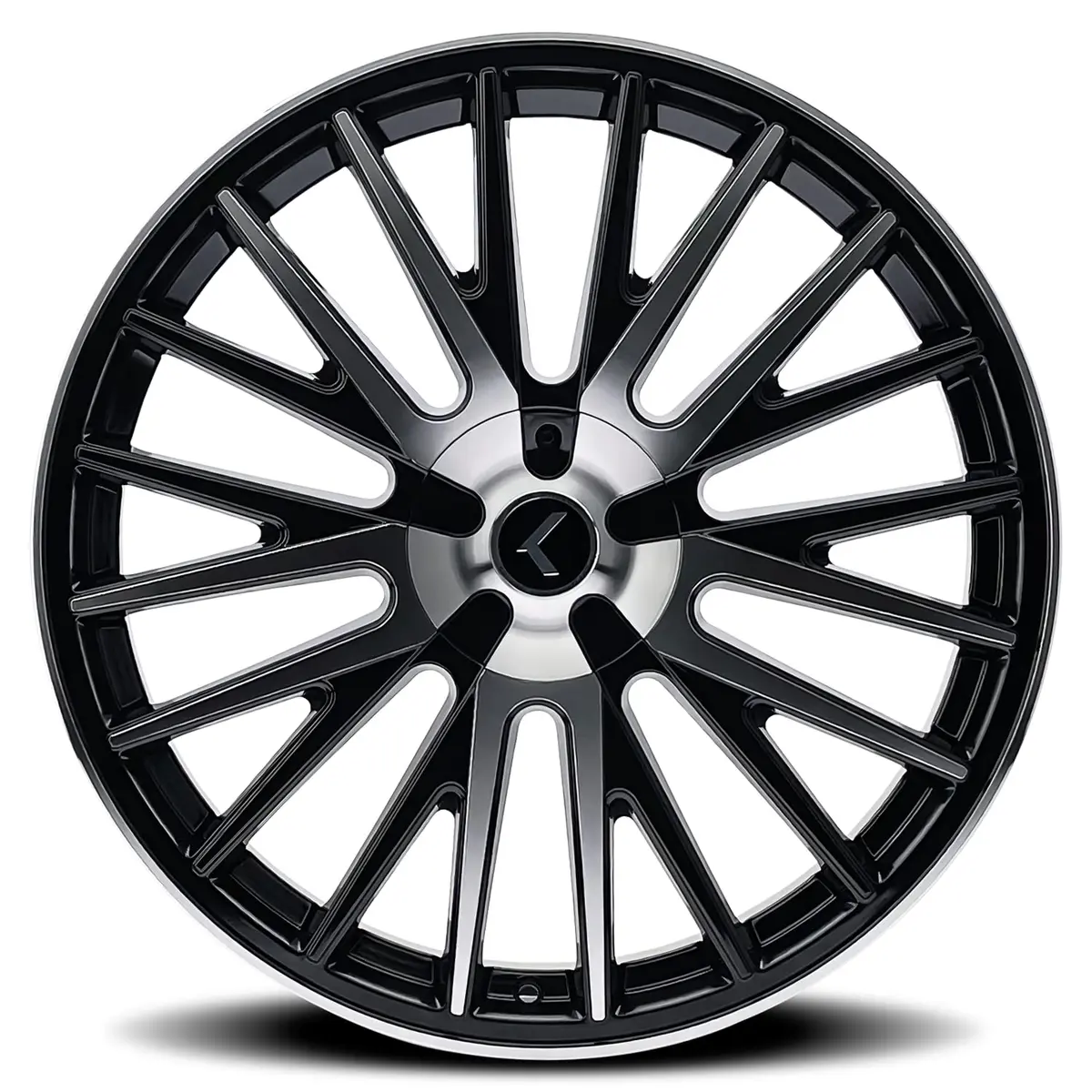 KRAZE KR185 Double Down Black Wheel Machined 22x8.5 | Impactful Alloy Wheel for Indian SUVs - view 3