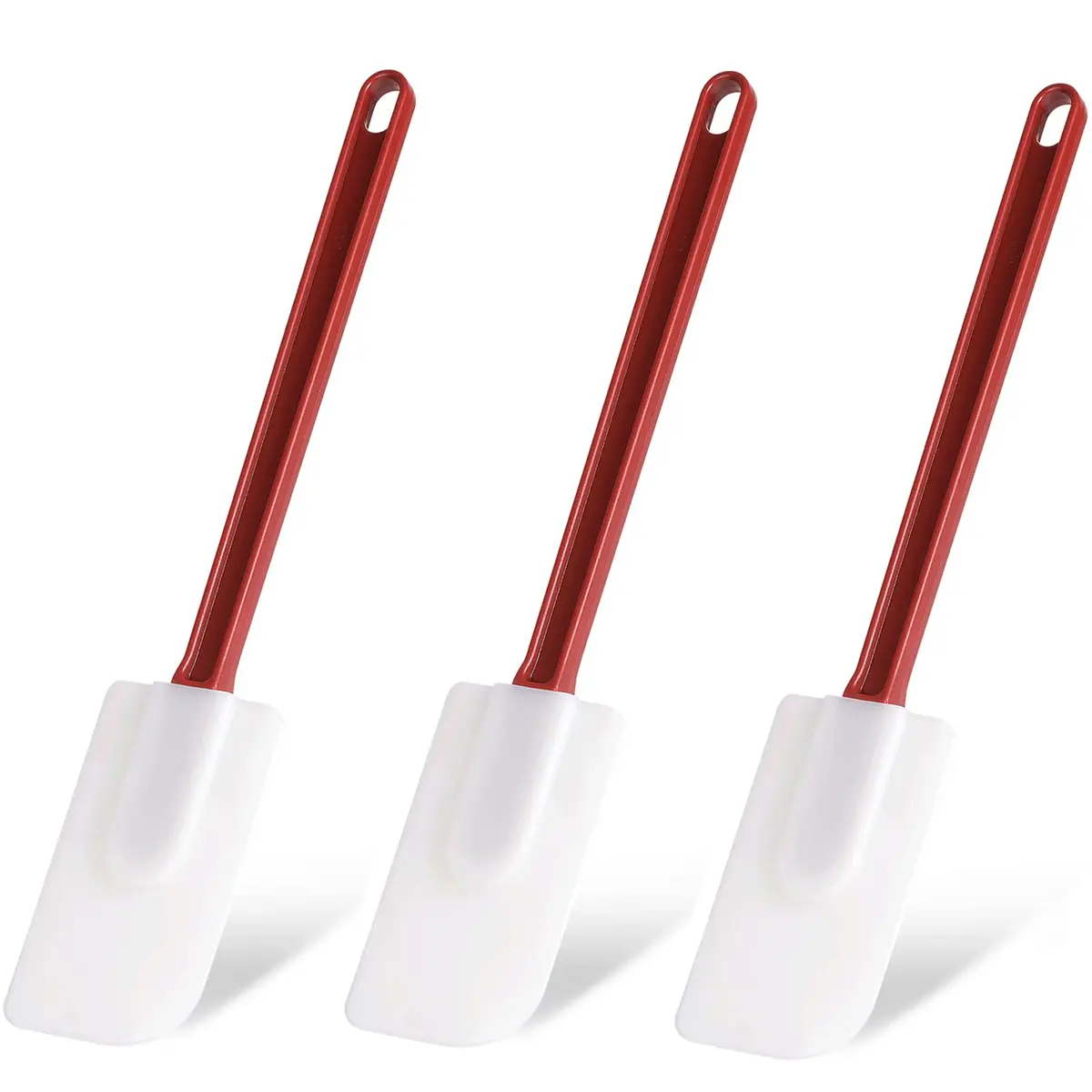heffiso 3 PCS Commercial Grade Heat Resistant Silicone Spatulas | 9.5-Inch Nonstick BPA-Free Kitchen Utensils - main product image