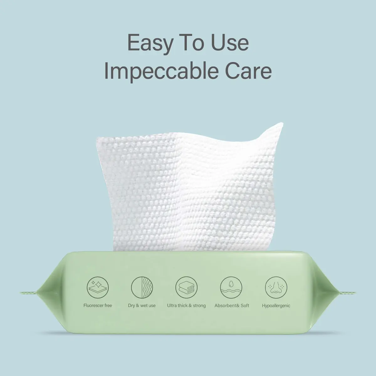 UNIFREE Facial Tissues I Dry Wipes I Makeup Remover 480 Sheets | Biodegradable, Soft & Strong - view 2