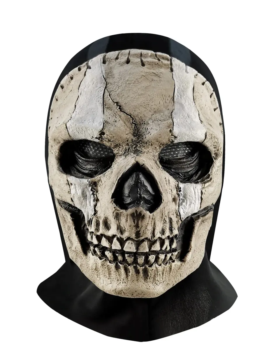 Masfrida Ghost Skull Full Face Mask | Unisex, Polyester, Latex, One Size - view 2