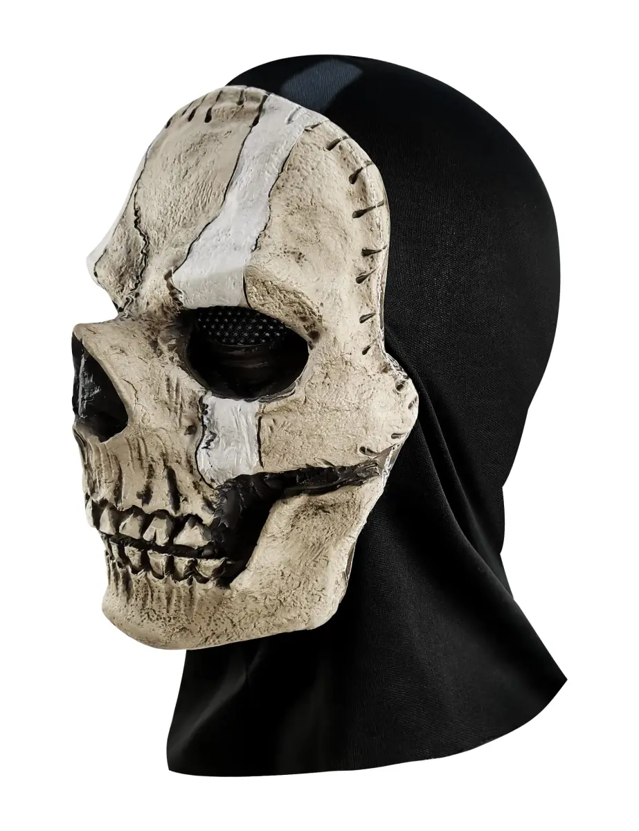 Masfrida Ghost Skull Full Face Mask | Unisex, Polyester, Latex, One Size - view 3
