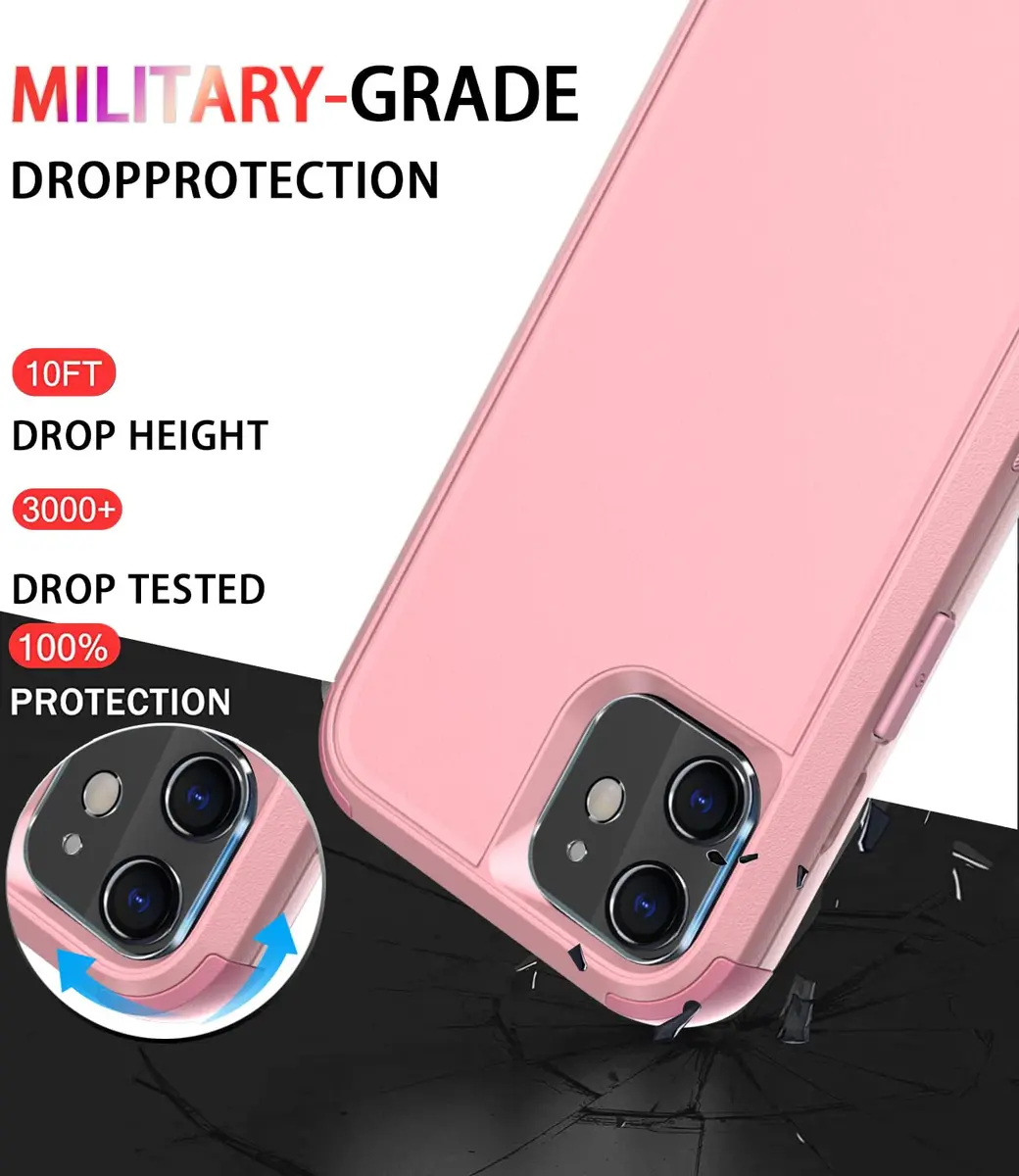 Diverbox for iPhone 11 Case Pink | Shockproof & Dropproof Heavy Duty Protection - view 2