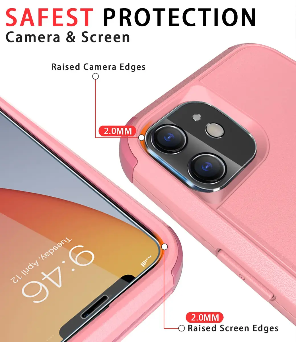 Diverbox for iPhone 11 Case Pink | Shockproof & Dropproof Heavy Duty Protection - view 3