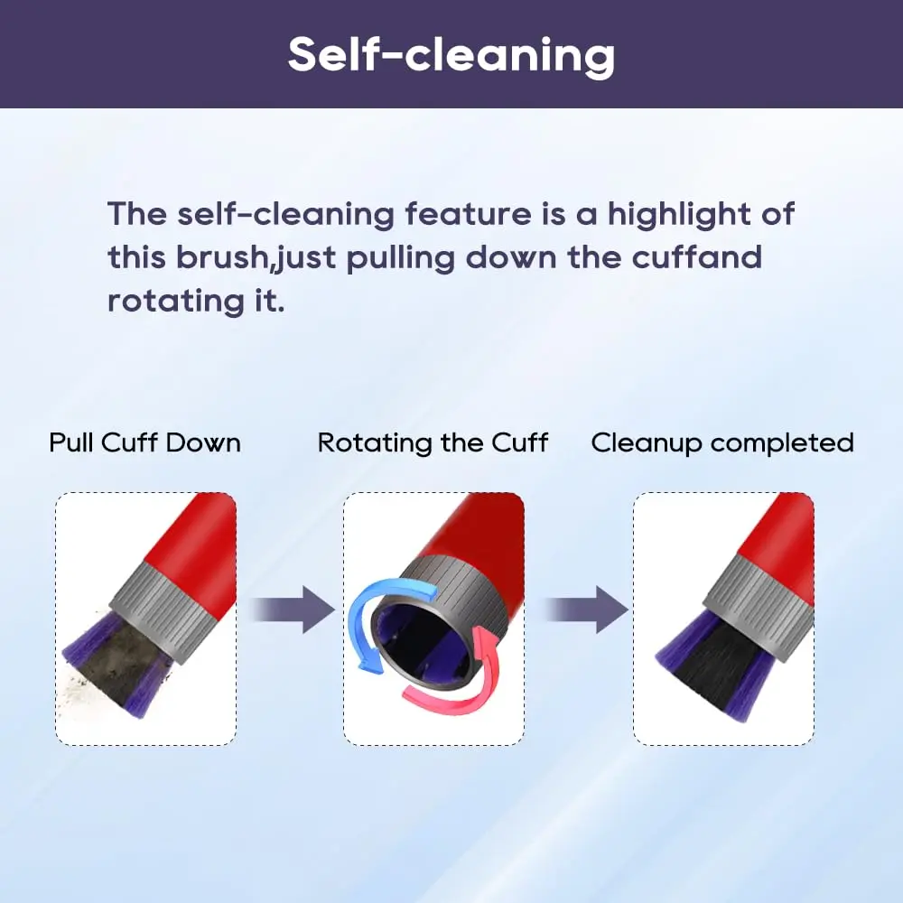 SONGRUI Scratch-Free Dusting Brush for Dyson V7 V8 V10 V11 V12 V15, 18.5 cm (7.3 in) Soft PBT Bristle Attachment - view 5