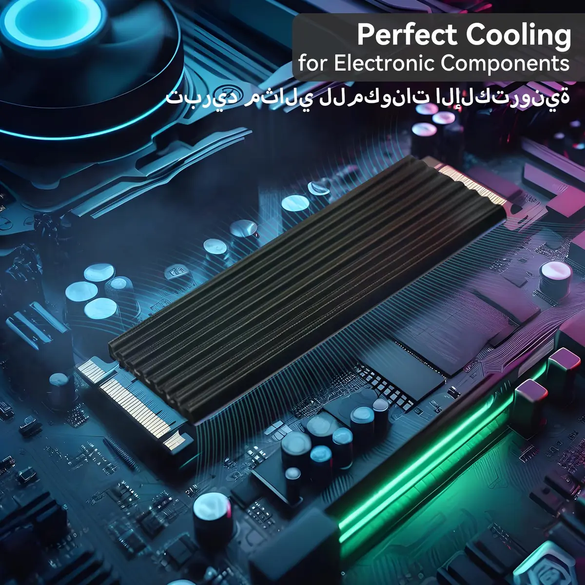 Aairhut 4 Pack 13 W/m.K Thermal Pads 100x100mm | Silicone Cooling Heat Resistance for PC & Consoles - view 6
