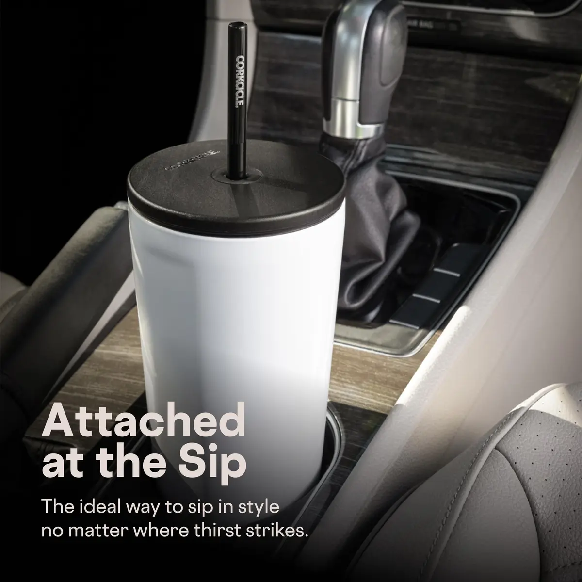 Corkcicle Cold Cup 24 oz Triple Insulated | Matte Black, Reusable Stainless Steel, Travel-Friendly - view 6