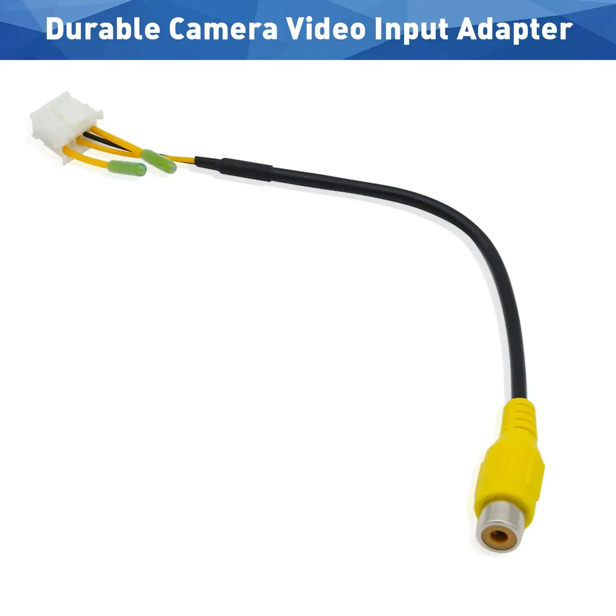 Fiegromech 10Pin Android Car Stereo RCA Plug Harness 18.5 cm (7.28 inches) | Plug and Play Backup Camera Adapter - view 5