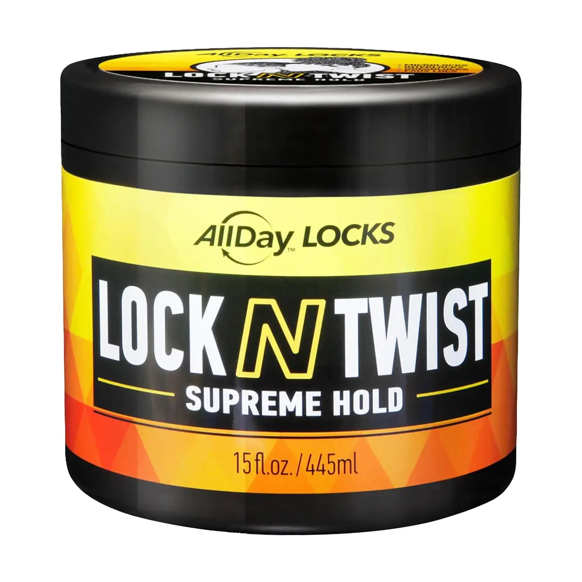 AllDay Locks Lock N Twist Supreme Hold, Edge Control, 15 Oz Jar | Maximum Locking Gel for Dreadlocks & Locs - main product image