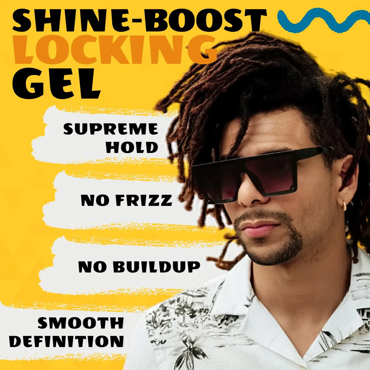 AllDay Locks Lock N Twist Supreme Hold, Edge Control, 15 Oz Jar | Maximum Locking Gel for Dreadlocks & Locs - view 2