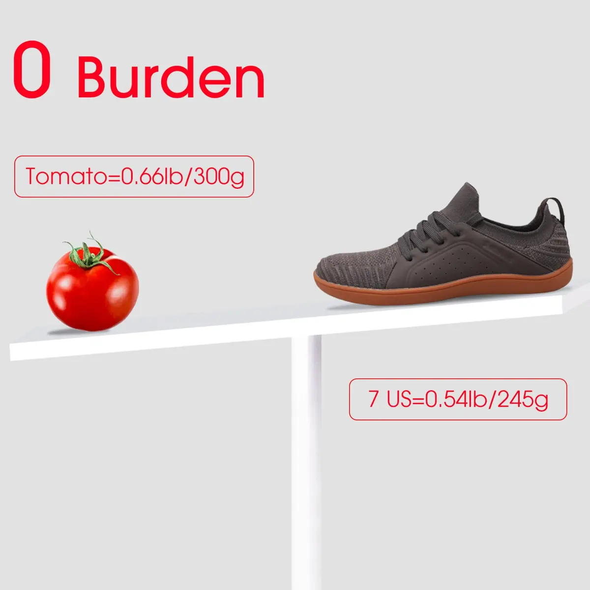 relxfeet Men's Barefoot Shoes Wide Toe Box Zero Drop Brown 8 | Ground Feedback & Flexibility - view 6