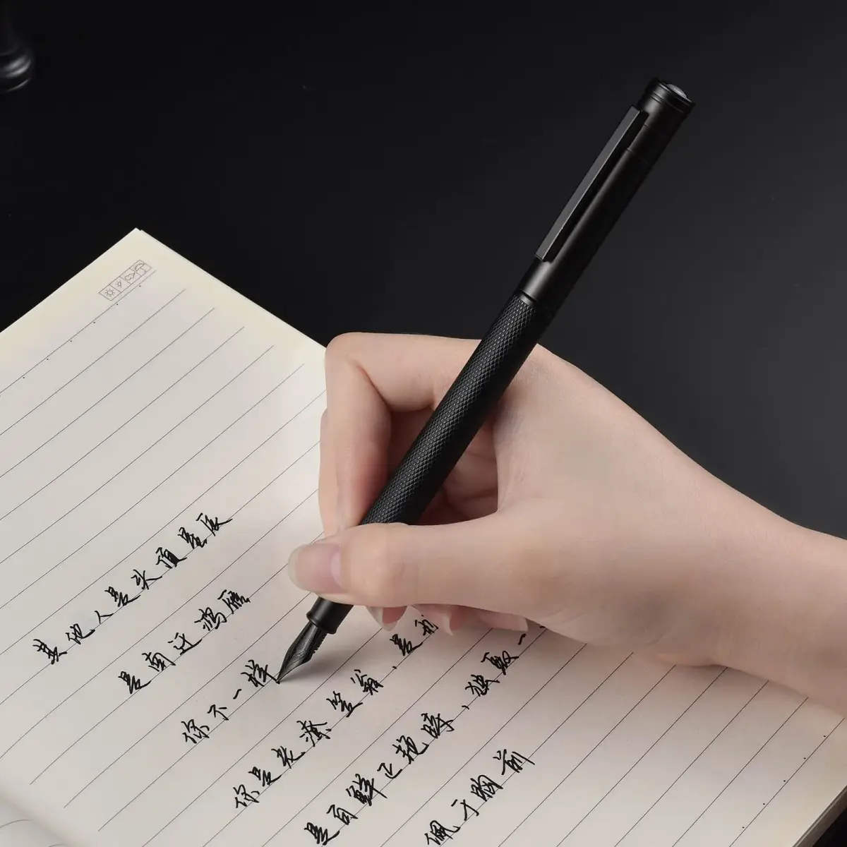 Asvine Black Forest Fountain Pen Blade Nib 13.8cm (5.43in) | Smooth Ink Flow for Calligraphy - view 5