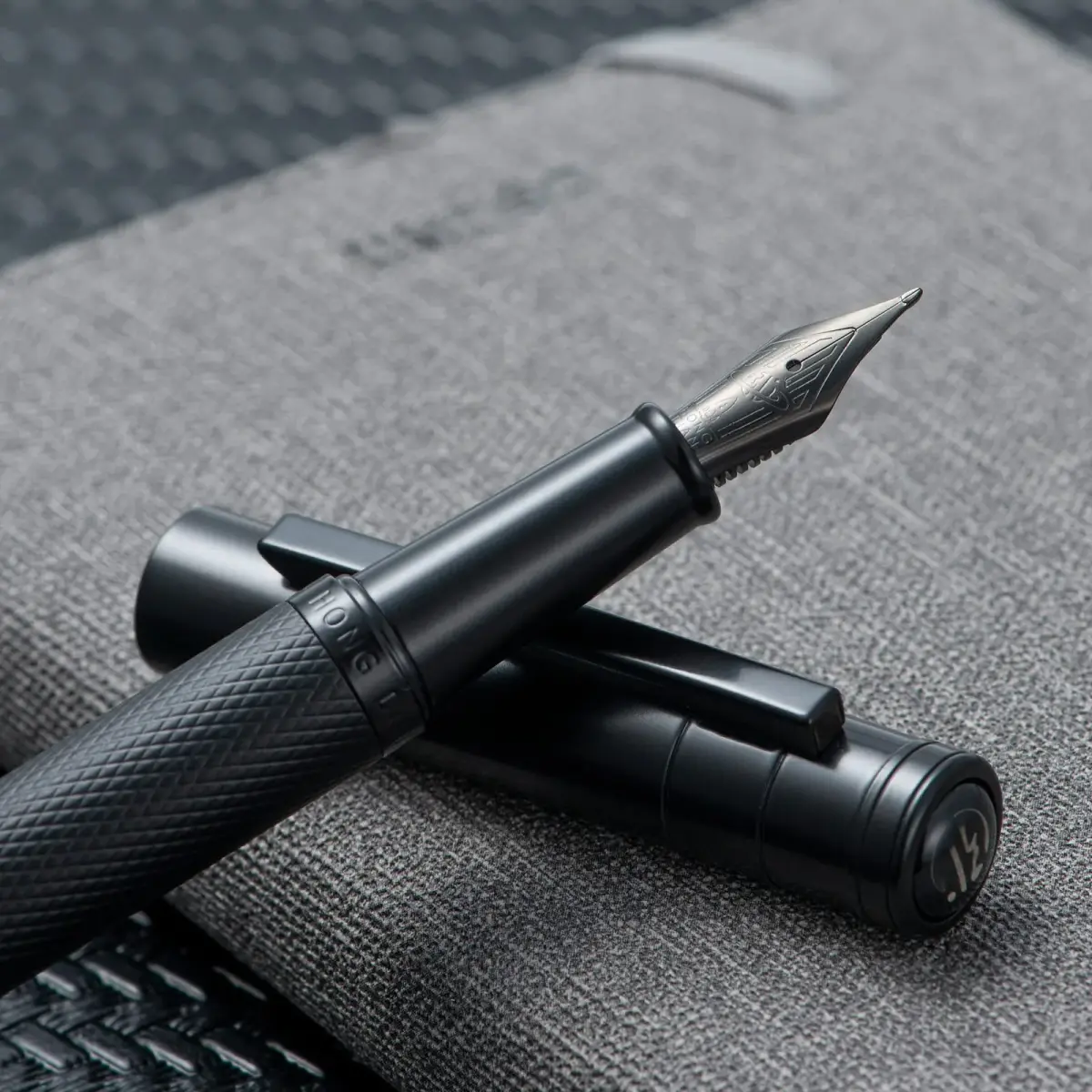 Asvine Black Forest Fountain Pen Blade Nib 13.8cm (5.43in) | Smooth Ink Flow for Calligraphy - view 4