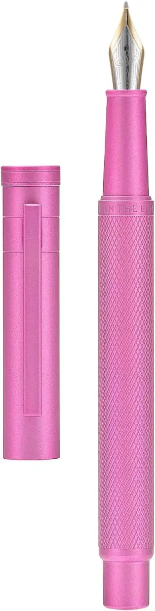 Asvine Hongdian 1851 Pink Long Knife Point Fountain Pen - Smooth Ink Flow for Daily Writing - main product image
