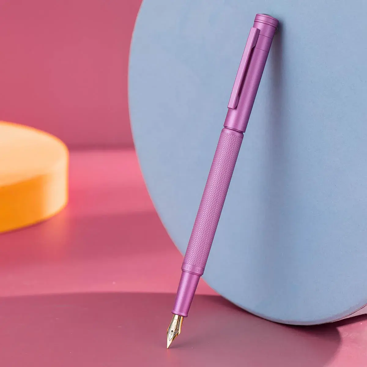 Asvine Hongdian 1851 Pink Long Knife Point Fountain Pen - Smooth Ink Flow for Daily Writing - view 4