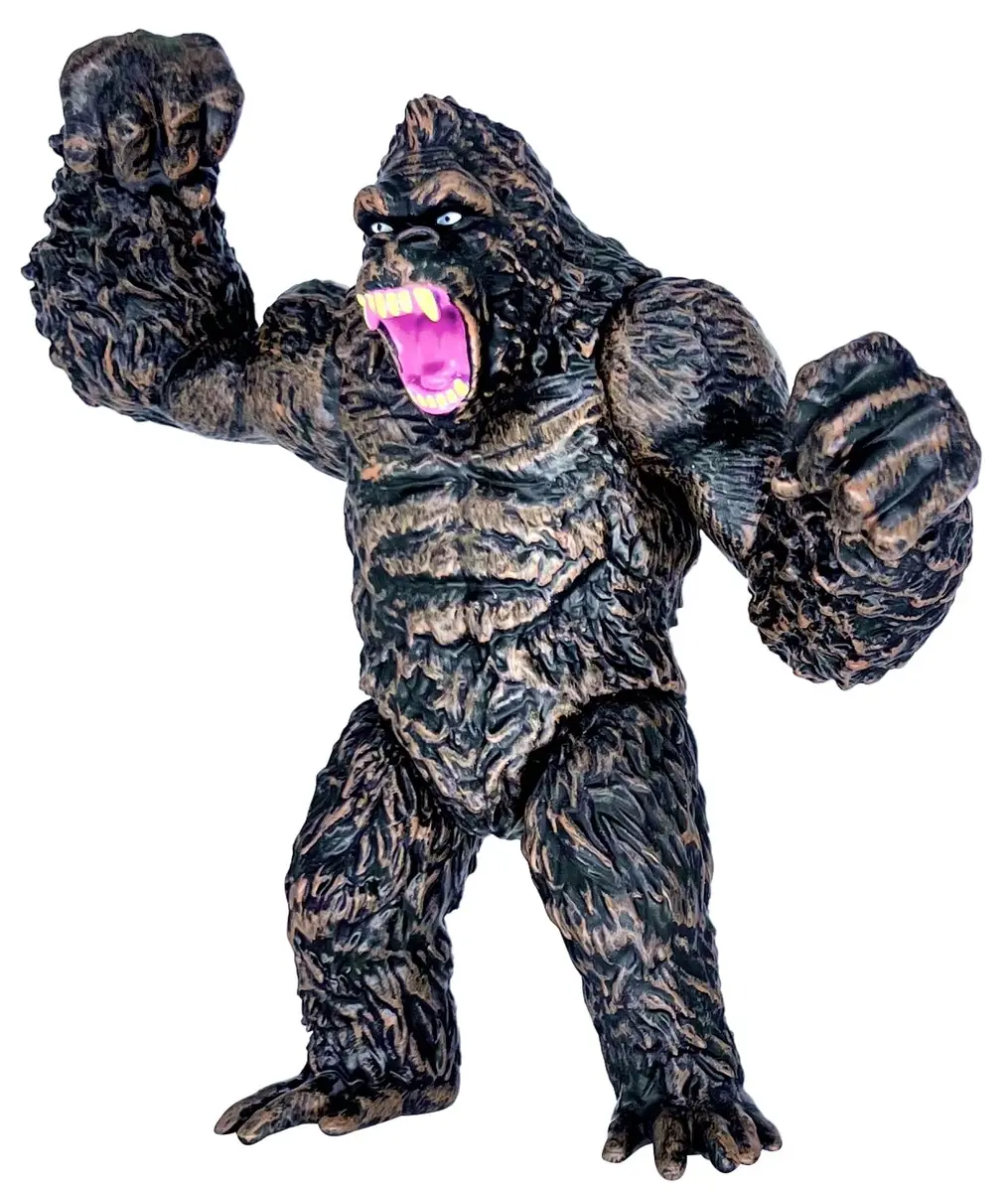 TwCare King Kong vs Godzilla Action Figure 6.5” Fight Mode Gorilla Ape | Movie Series, Travel Bag - main product image