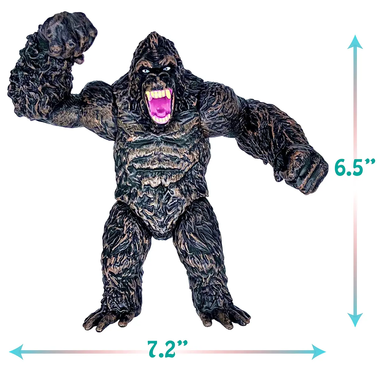 TwCare King Kong vs Godzilla Action Figure 6.5” Fight Mode Gorilla Ape | Movie Series, Travel Bag - view 3
