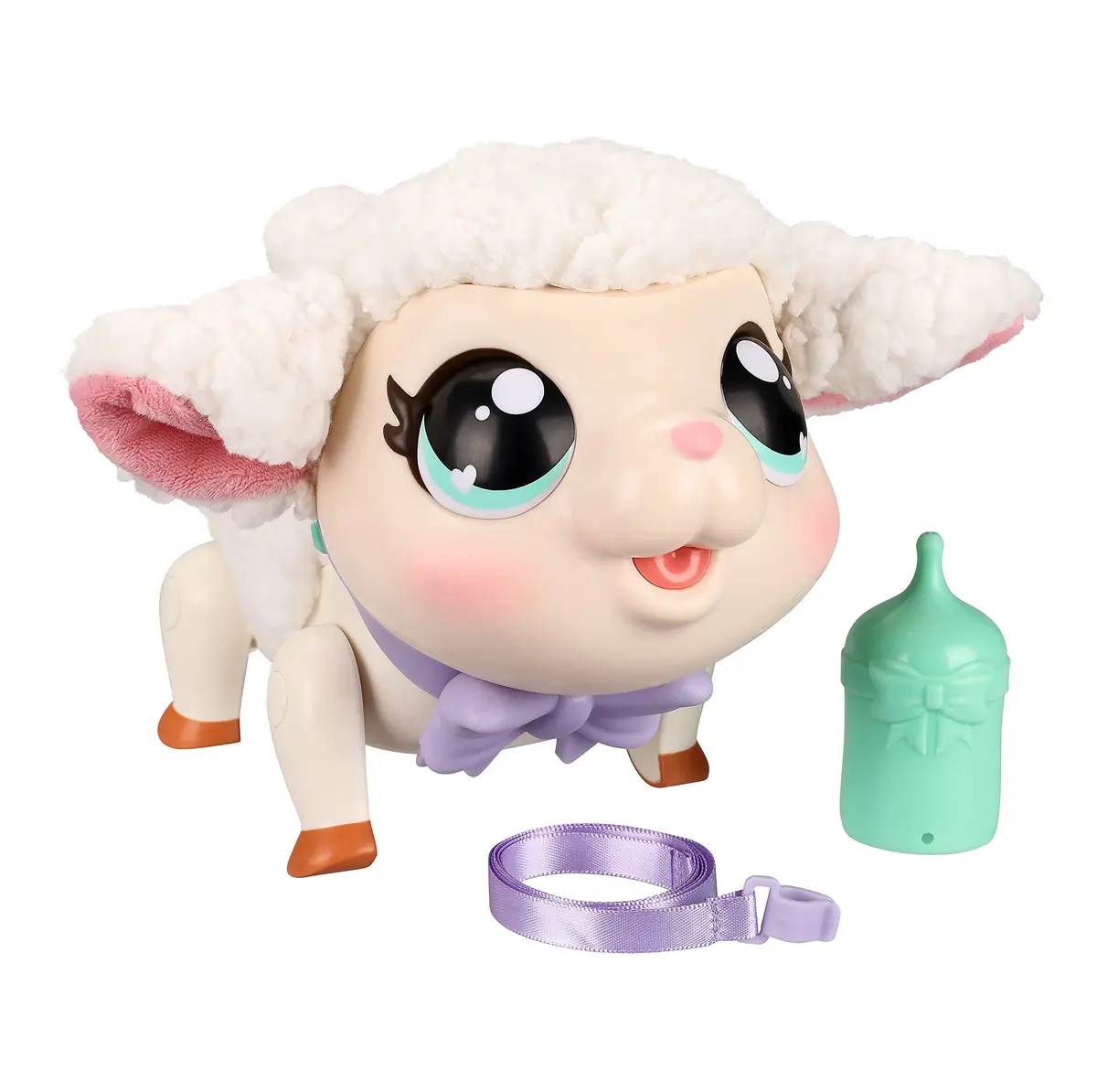 Little Live Pets Snowie The Lamb Interactive Electronic Pet Toy 25+ Sounds & Reactions | Ages 5+ (Includes 3 AA Batteries, Bottle, Leash) - main product image