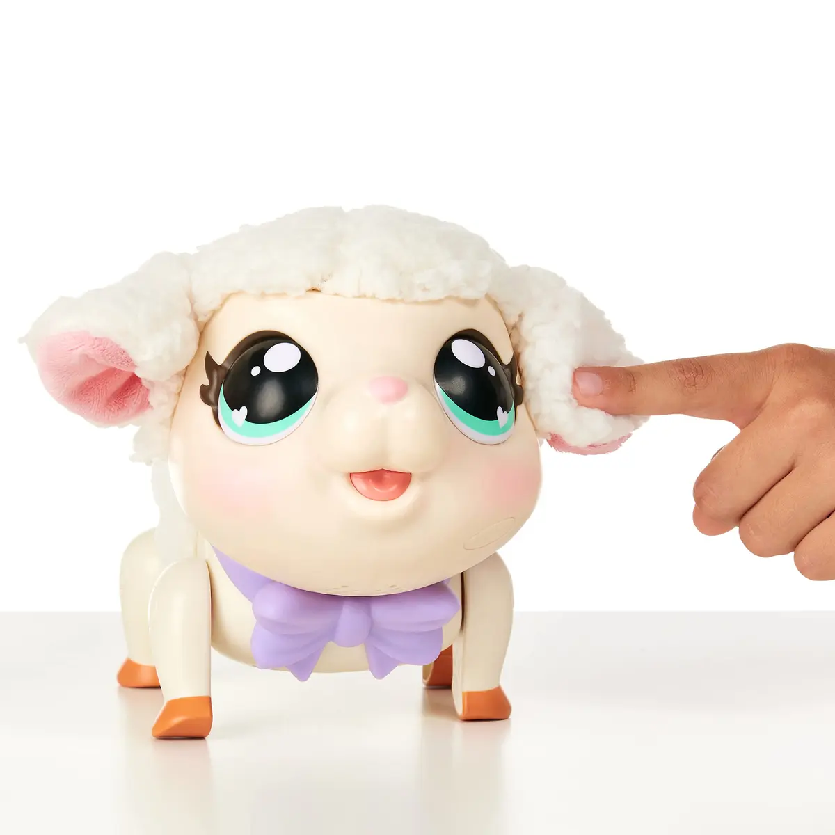 Little Live Pets Snowie The Lamb Interactive Electronic Pet Toy 25+ Sounds & Reactions | Ages 5+ (Includes 3 AA Batteries, Bottle, Leash) - view 7