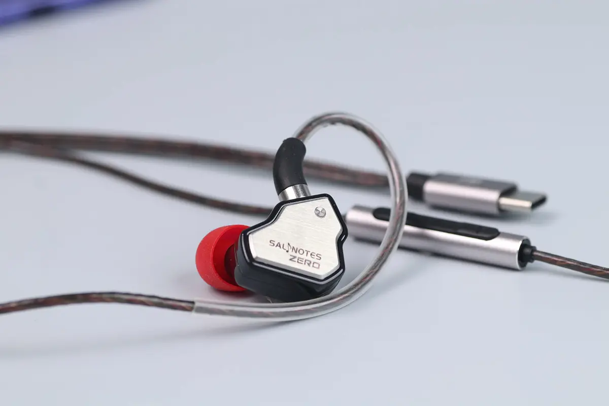 Linsoul 7Hz Salnotes Zero HiFi 10mm Dynamic Driver In-Ear Earphone with Microphone, Black - view 7