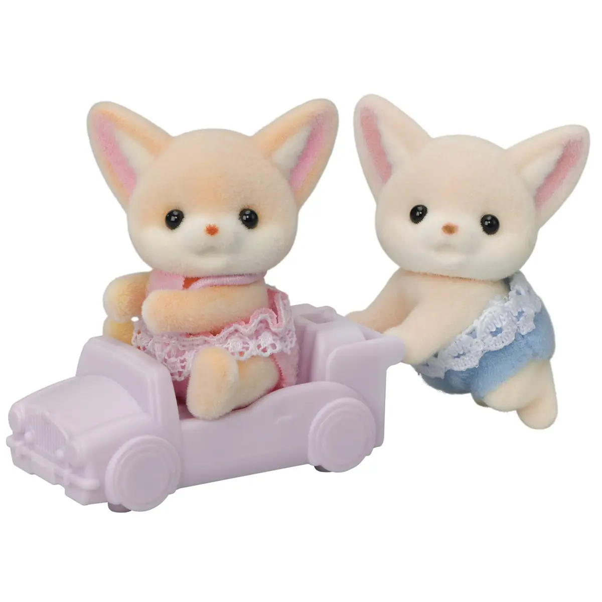 Calico Critters Fennec Fox Twins Collectible Dollhouse Dolls | Poseable Twin Figures for Kids 3+ - main product image