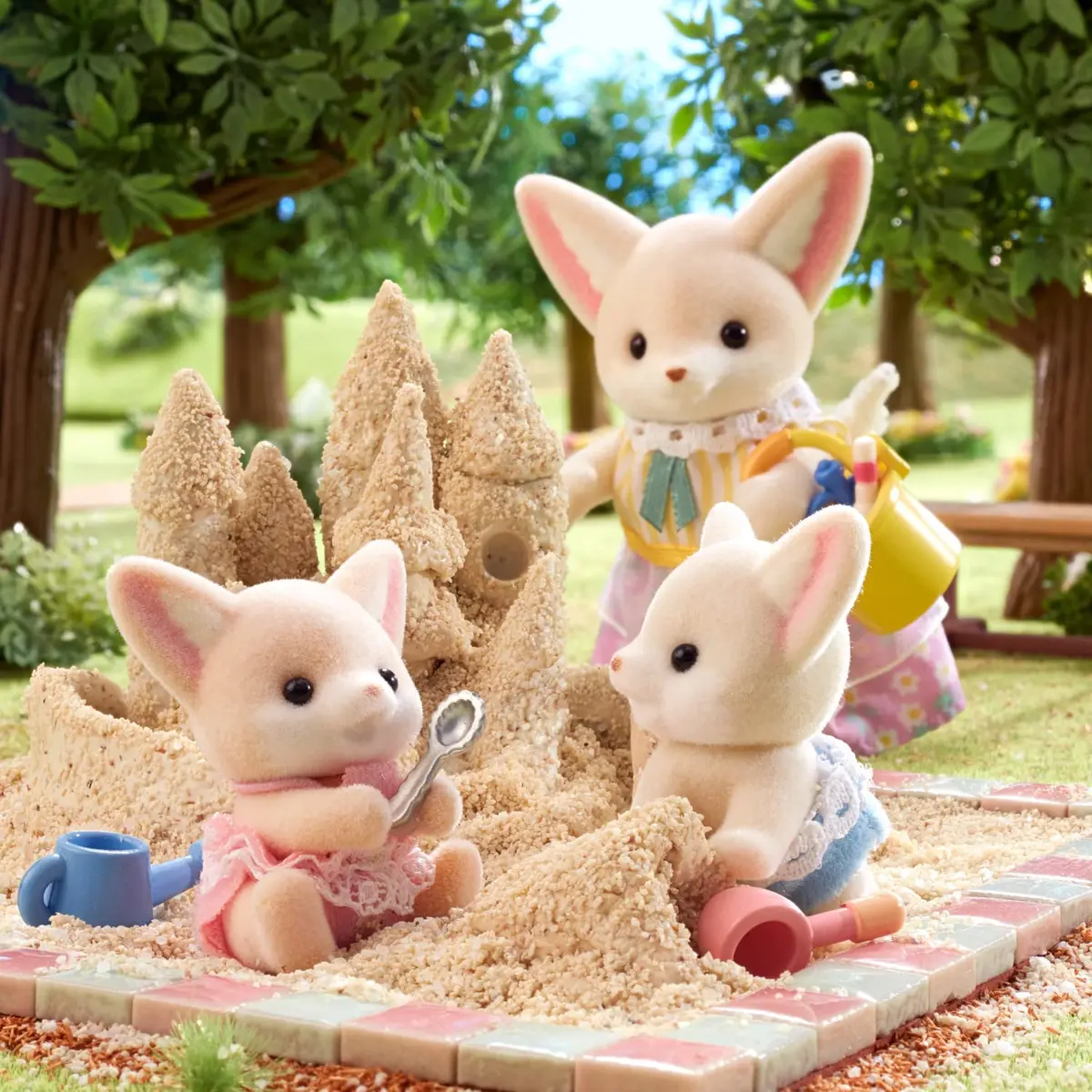 Calico Critters Fennec Fox Twins Collectible Dollhouse Dolls | Poseable Twin Figures for Kids 3+ - view 5