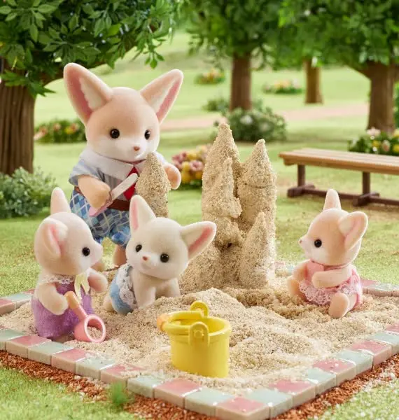 Calico Critters Fennec Fox Twins Collectible Dollhouse Dolls | Poseable Twin Figures for Kids 3+ - view 12