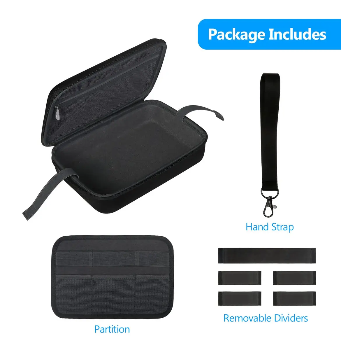 JSVER Hard Case for GoPro Cameras 262*180*70mm | Shockproof & Splashproof Travel Organizer - view 5