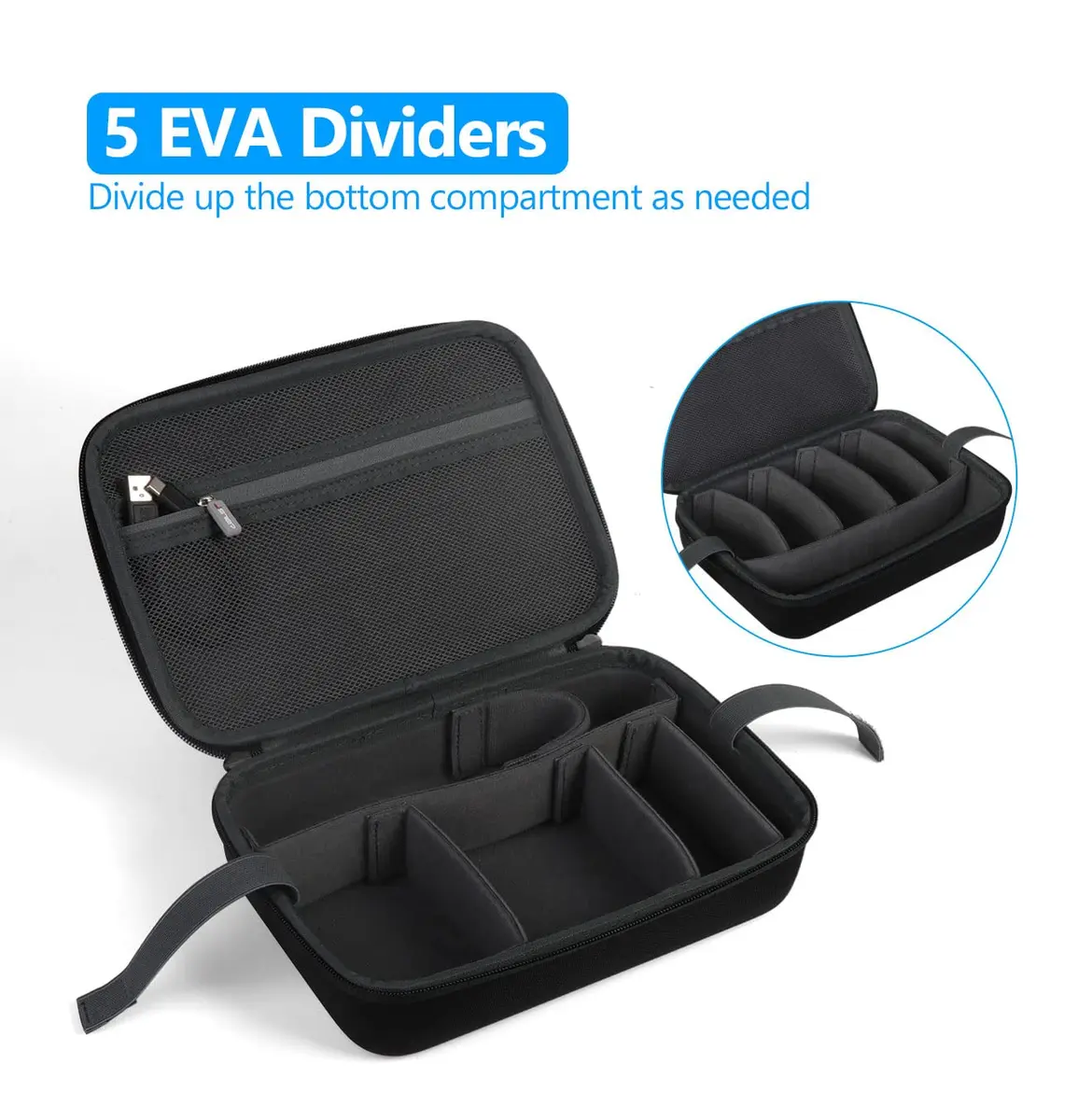 JSVER Hard Case for GoPro Cameras 262*180*70mm | Shockproof & Splashproof Travel Organizer - view 3