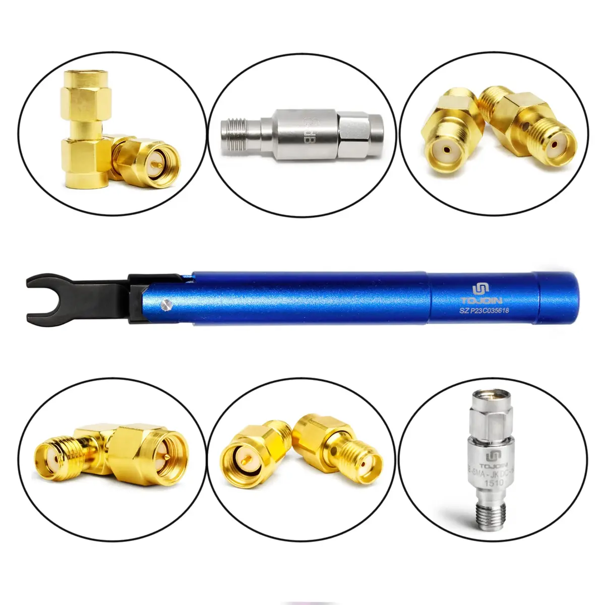UU TOJOIN SMA Torque Wrench 8mm Opening | 0.9 N·m for RF Connectors, Blue - view 6