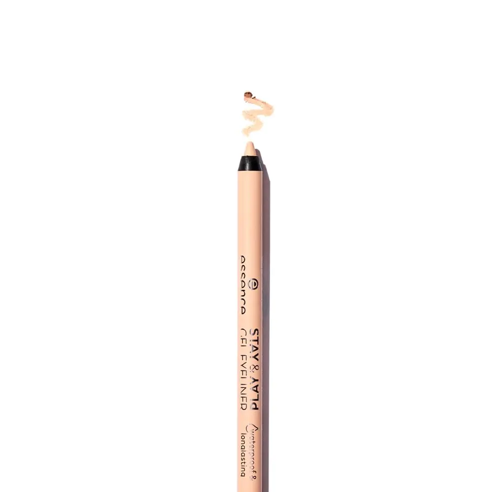 Essence Stay & Play Gel Eyeliner Pencil 03 Silky Nude | Waterproof, Long-Lasting, Vegan - main product image