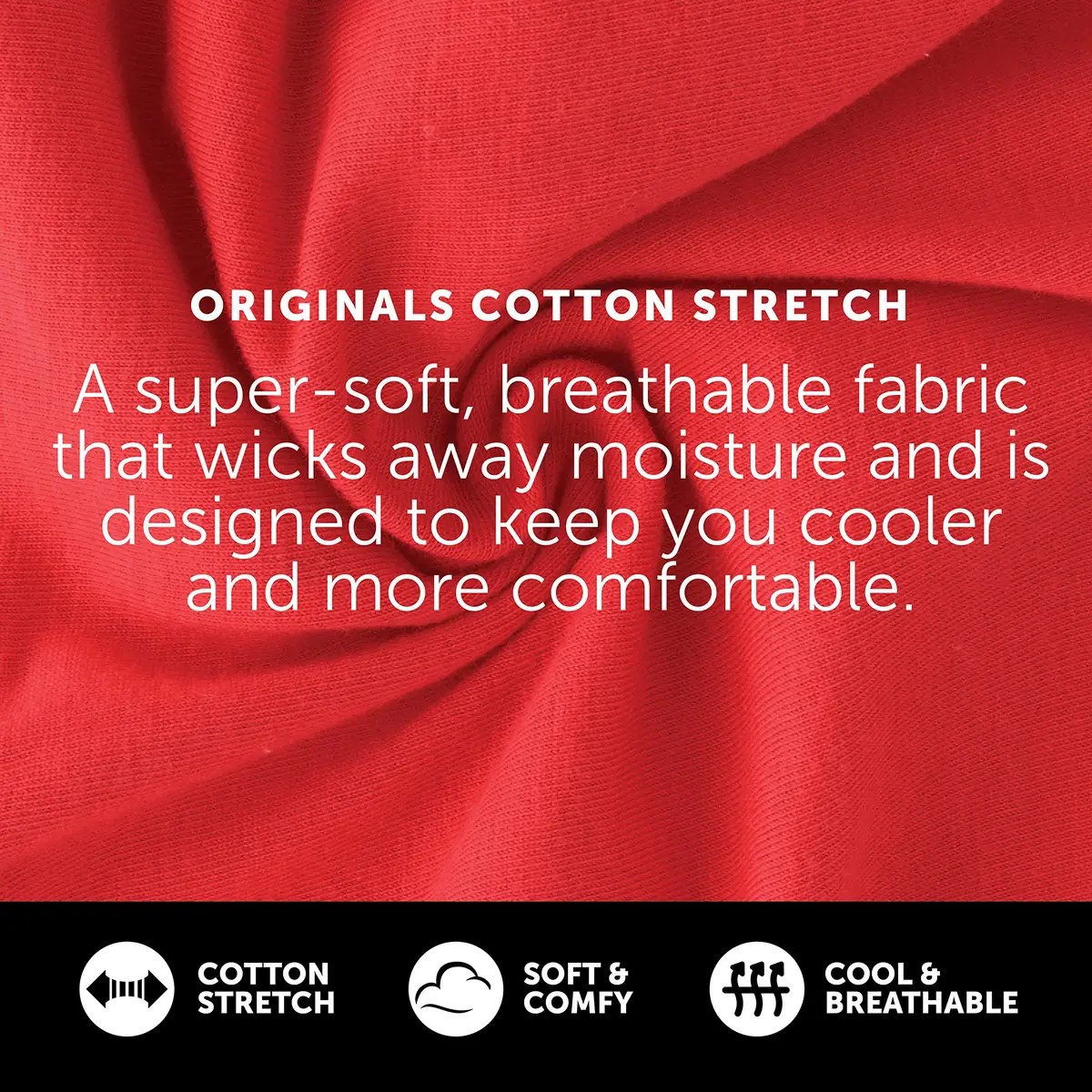 Hanes Originals Women's Stretch-Cotton Hipster Panties 6-Pack | Breathable & Moisture-Wicking - view 3
