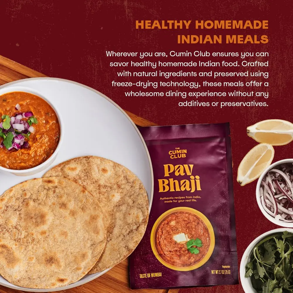 the cumin club Pav Bhaji Pack of 5 | Authentic Indian Street Food in Minutes - view 5