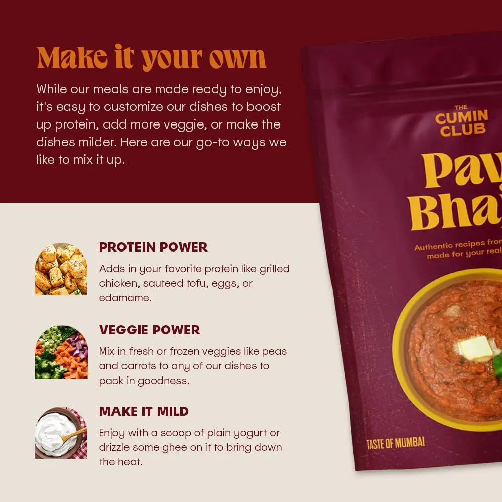 the cumin club Pav Bhaji Pack of 5 | Authentic Indian Street Food in Minutes - view 6