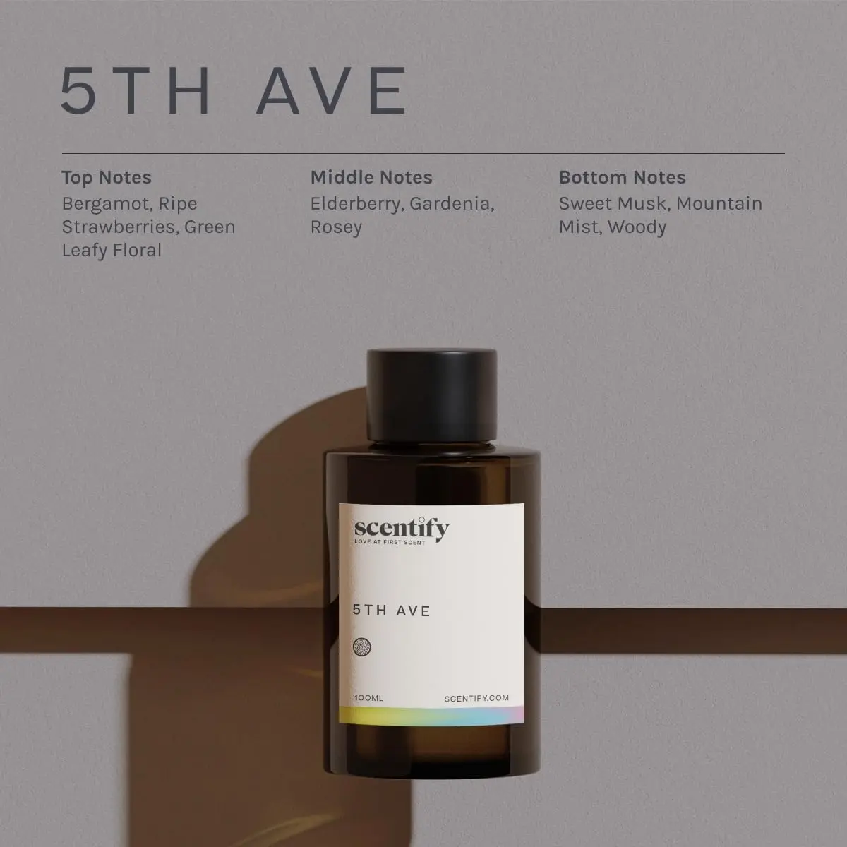 Scentify 5th Ave Aroma Oil Refill 100ml | Luxurious Diffuser Fragrance for Relaxation - view 3
