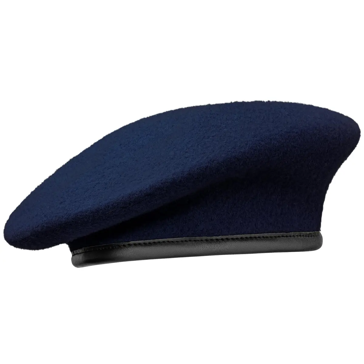 Gajaous British Military Beret Navy Blue | 100% Wool, Adjustable Fit, Leather Sweatband - main product image