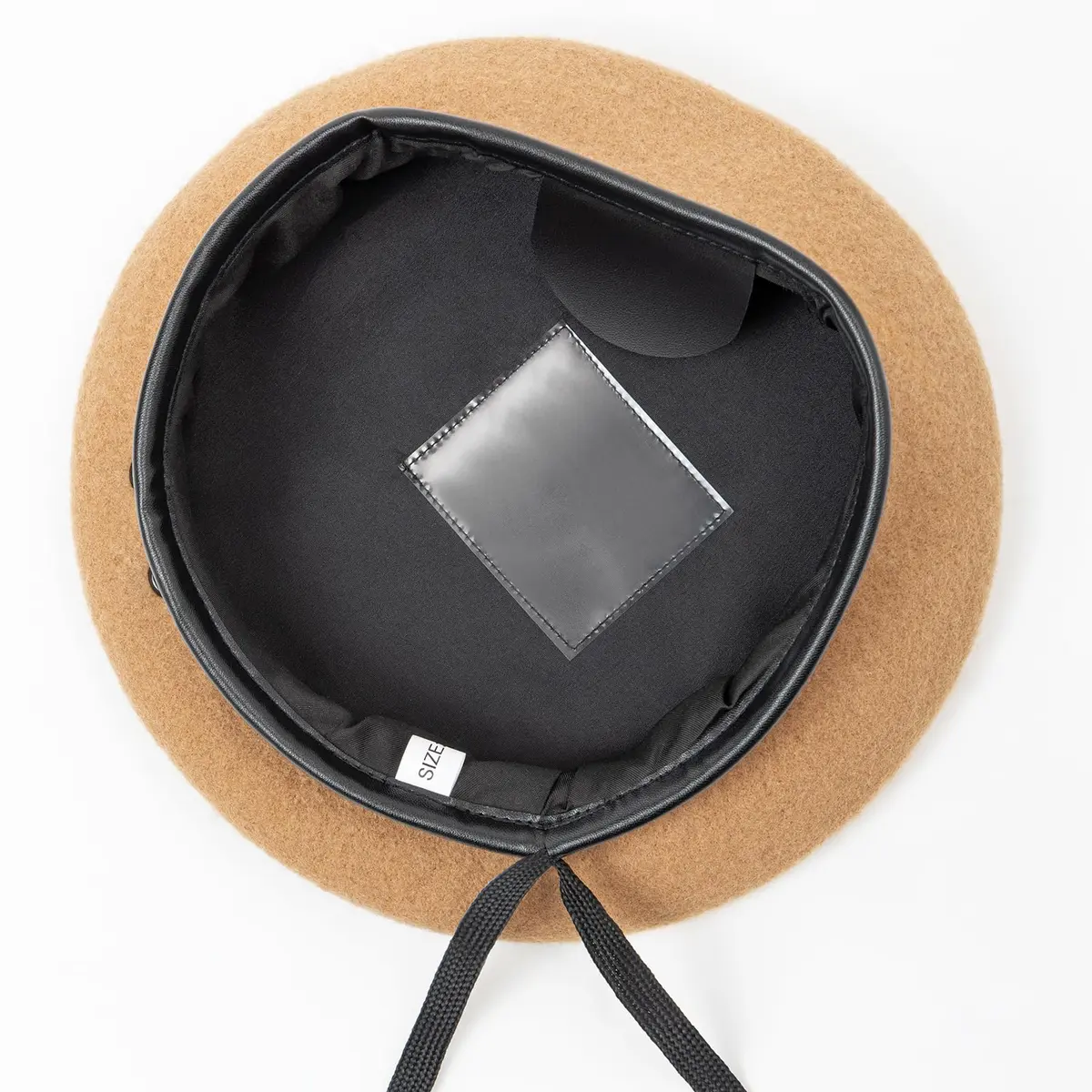 Gajaous British Military Beret Navy Blue | 100% Wool, Adjustable Fit, Leather Sweatband - view 8