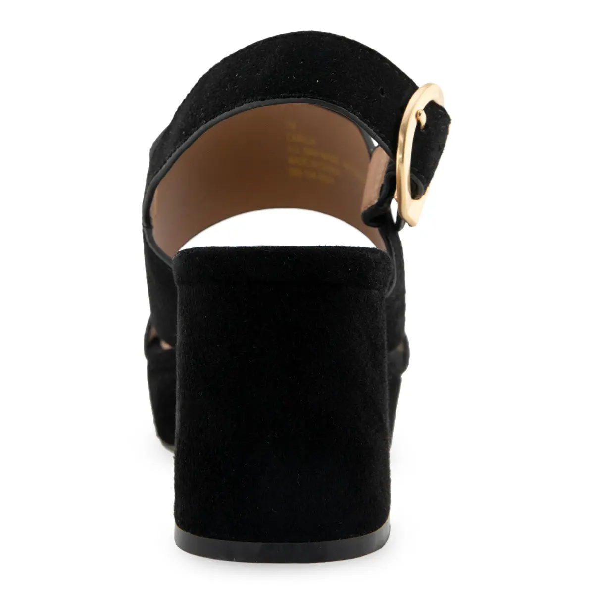 Aerosoles Camera Black Suede 11 B (M) | Platform Heel, Cushioned Insole, Buckled Strap, Supportive Comfort - view 5