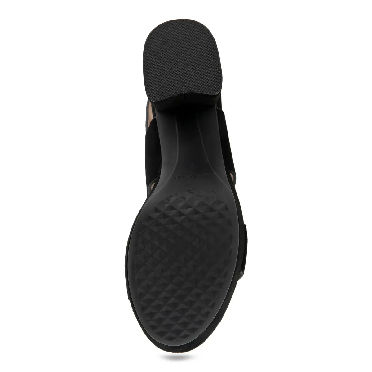 Aerosoles Camera Black Suede 11 B (M) | Platform Heel, Cushioned Insole, Buckled Strap, Supportive Comfort - view 6
