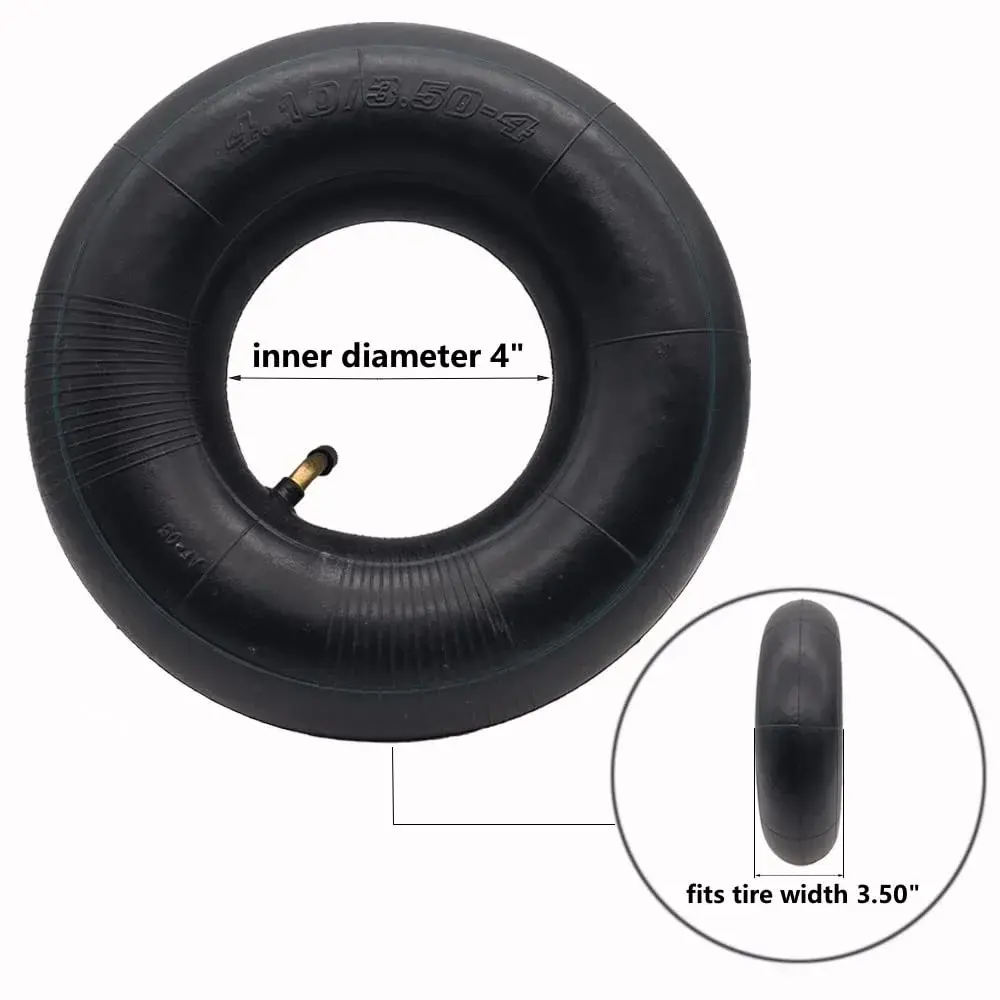 Swagnaz 4.10/3.50-4 Inner Tube | 2-Pack, 10-inch Diameter, 4.1-inch Width - view 5
