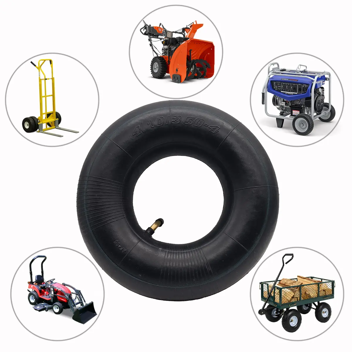 Swagnaz 4.10/3.50-4 Inner Tube | 2-Pack, 10-inch Diameter, 4.1-inch Width - view 6