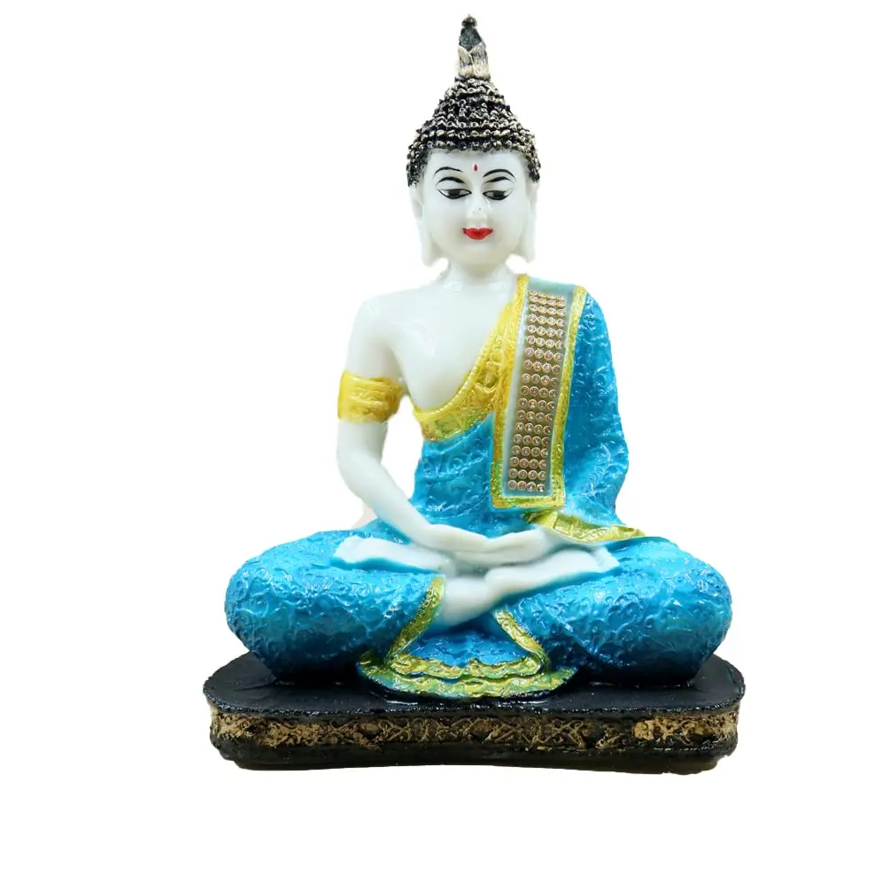 JAIPUR ACE Meditating Buddha Polyresin Idol Showpiece 13cm (5in) | Classic Design Home Decor Figurine - view 2