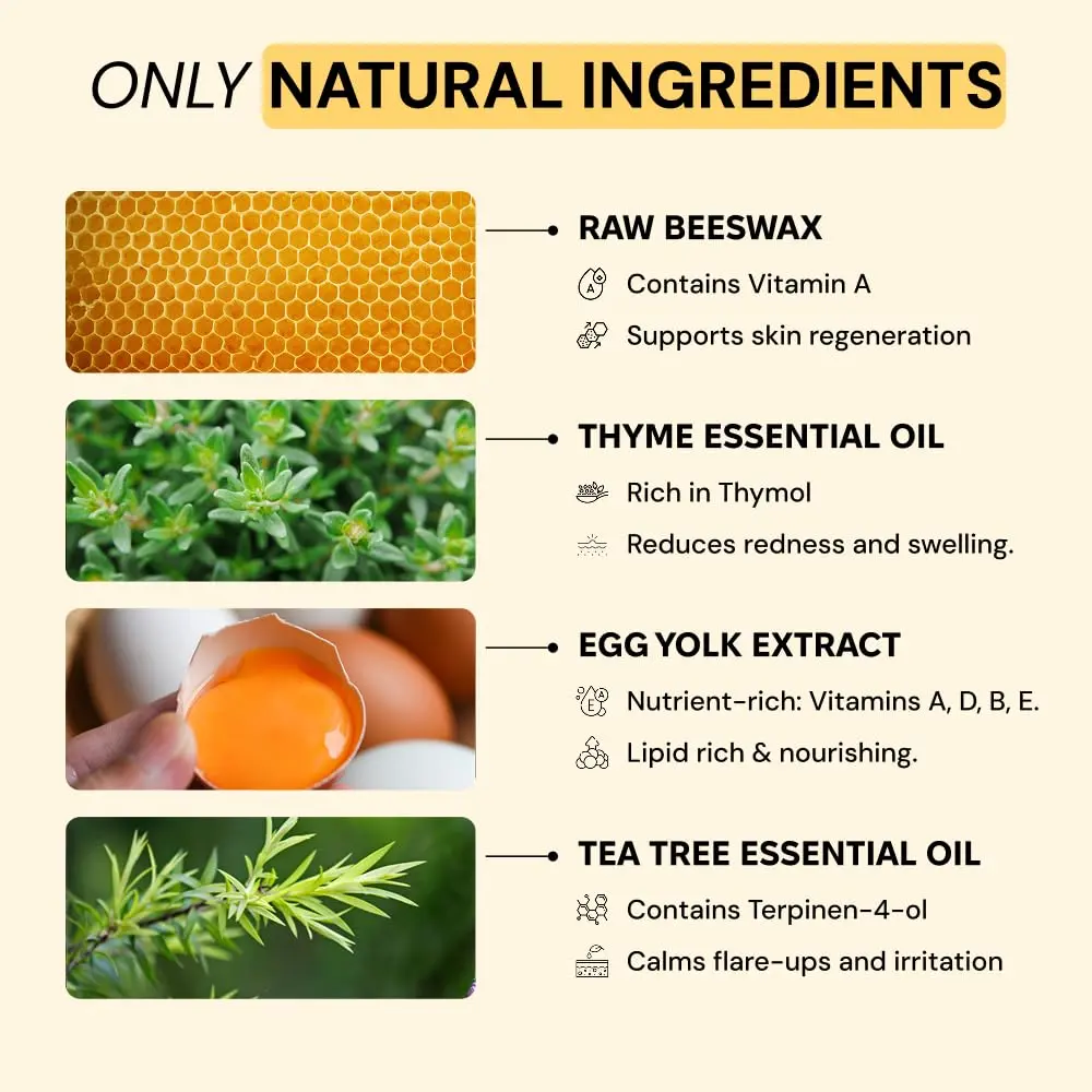 MyMagicHealer Thyme & Tea Tree Flare Care Multipurpose Salve 118ml (4 oz) | Soothes Razor Bumps, Ingrown Hairs & Textured Skin - view 7