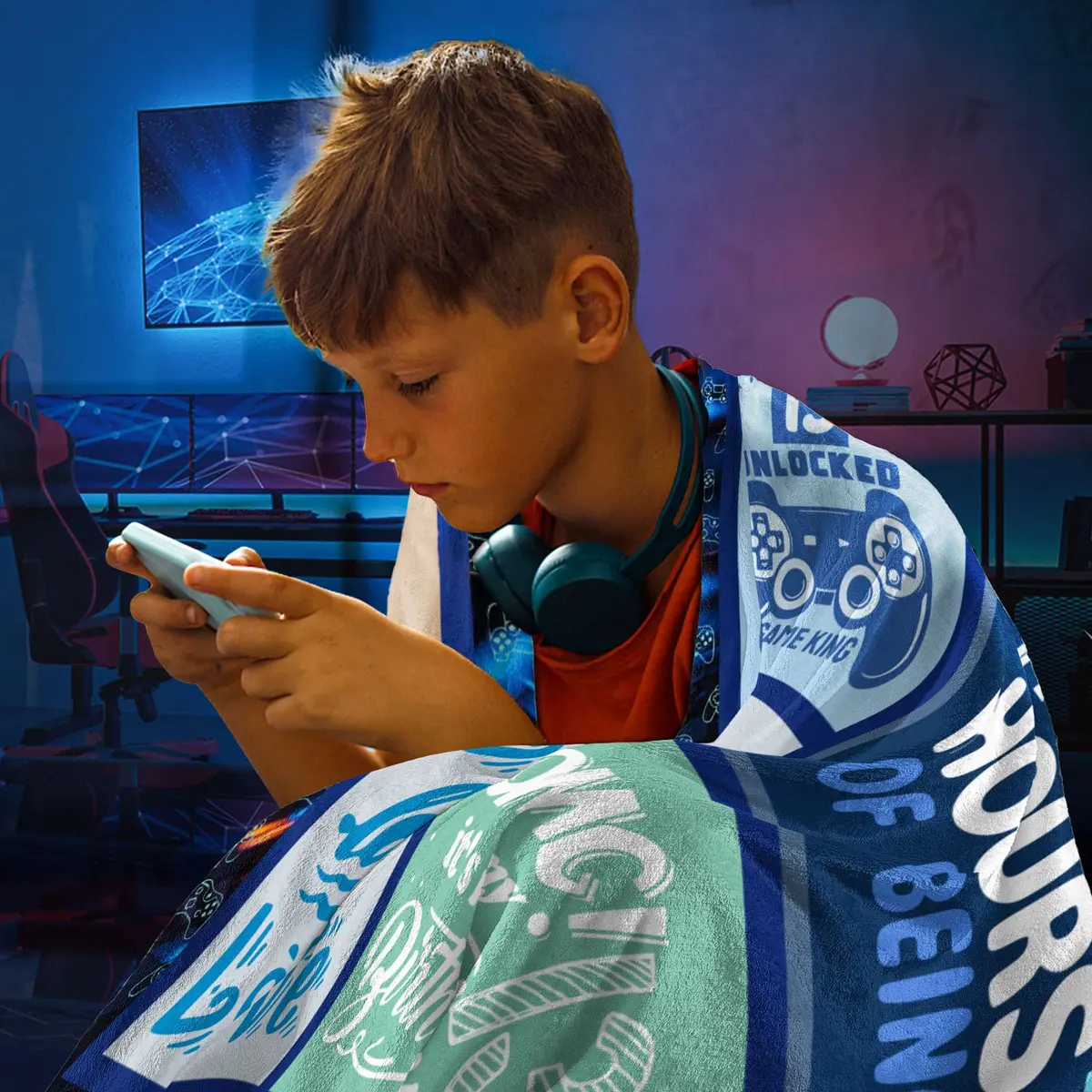 SIKLTY 13th Birthday Throw Blanket 152cm x 127cm | Official Teenager Gamer Gift - view 2