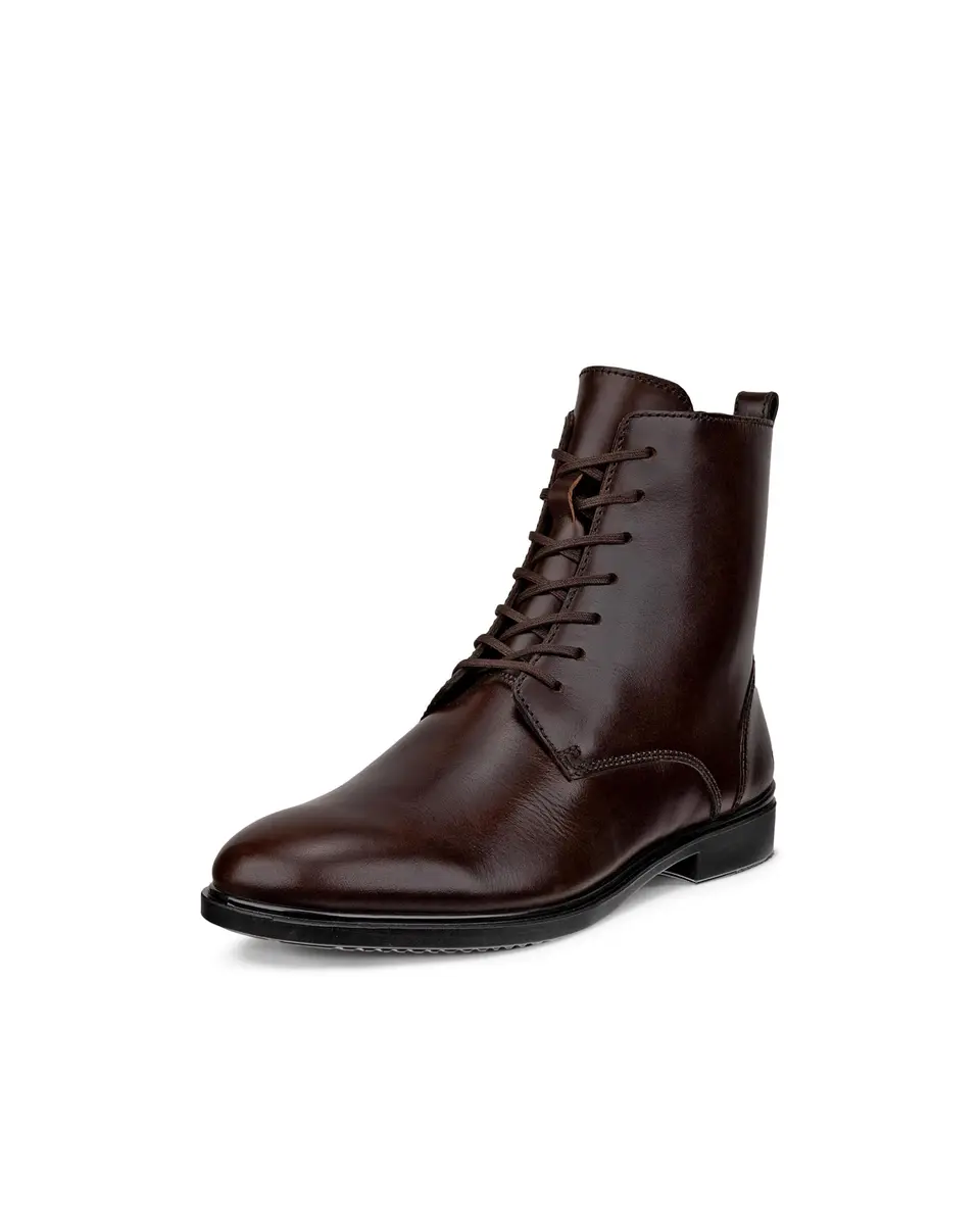 ECCO Dress Classic 15 Potting Soil | Elegant Leather Ankle Bootie with 0.6 inch Heel - main product image